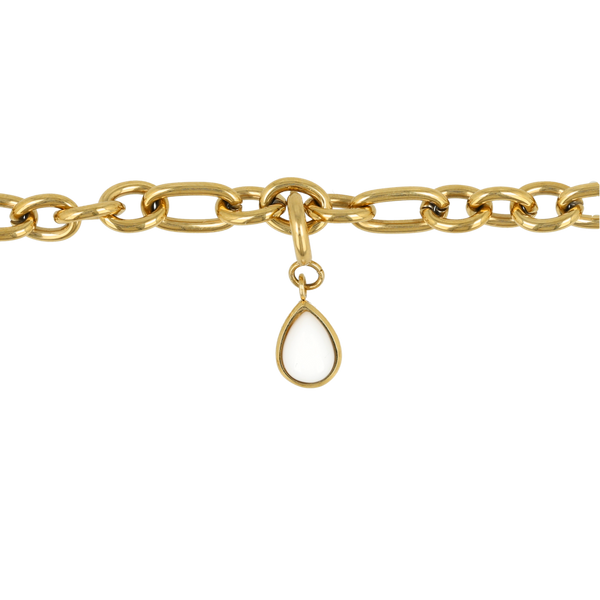 Armband met White Aventurine - Geboortesteen April