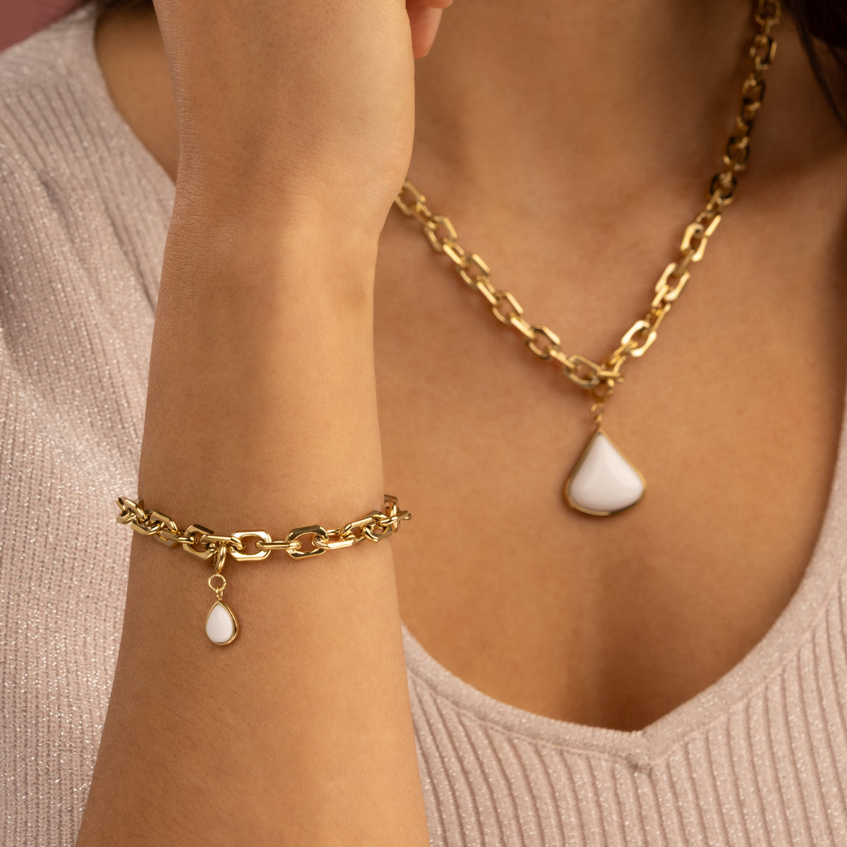White Aventurine Charm • Calm & Confidence