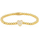 Gouden Armband met zirkonia hartje - My Bendel - My Bendel
