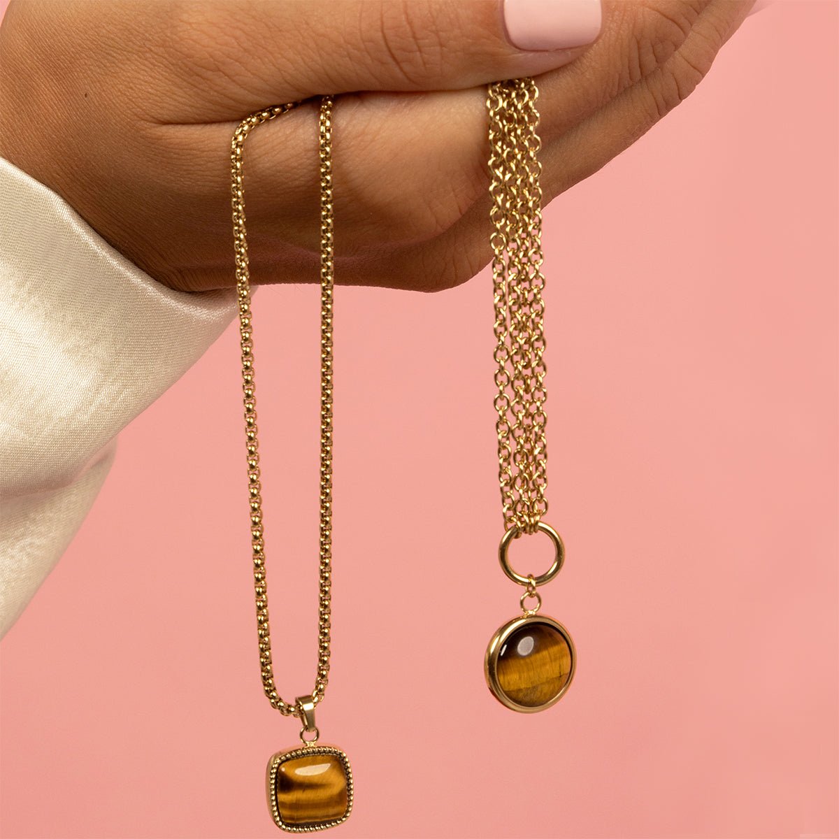 Tiger Eye ketting - geeft zelfvertrouwen - My Bendel - My Bendel
