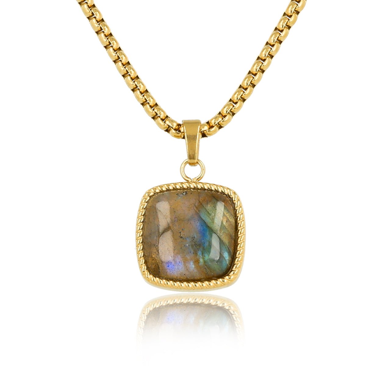 Labradorite ketting - unieke glans - My Bendel - My Bendel