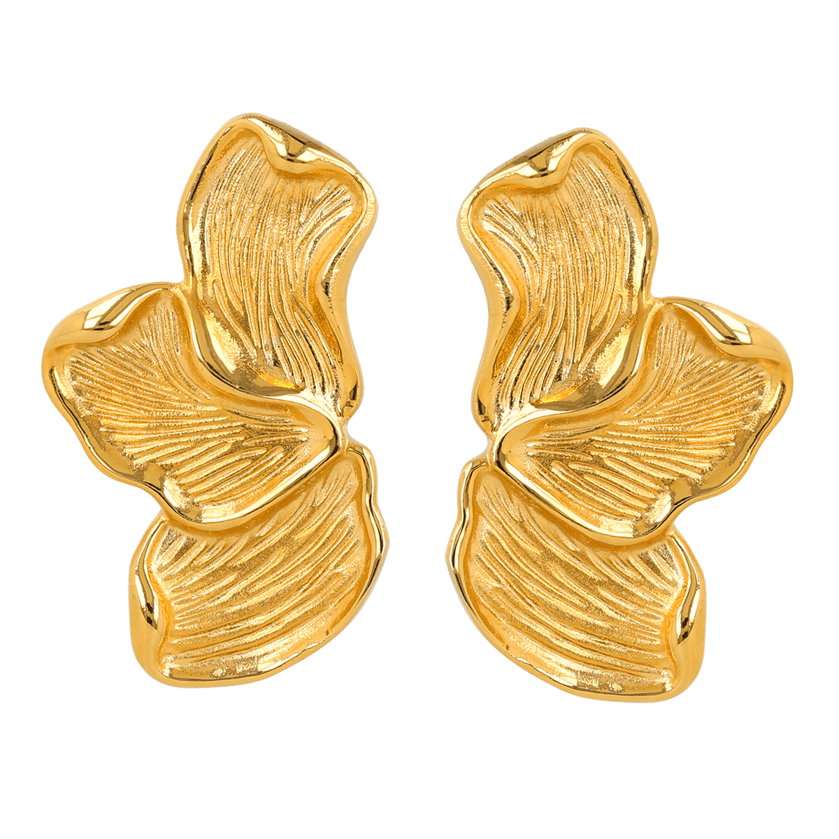 My Bendel gouden statement oorbellen – stainless steel met 14k gouden coating - My Bendel