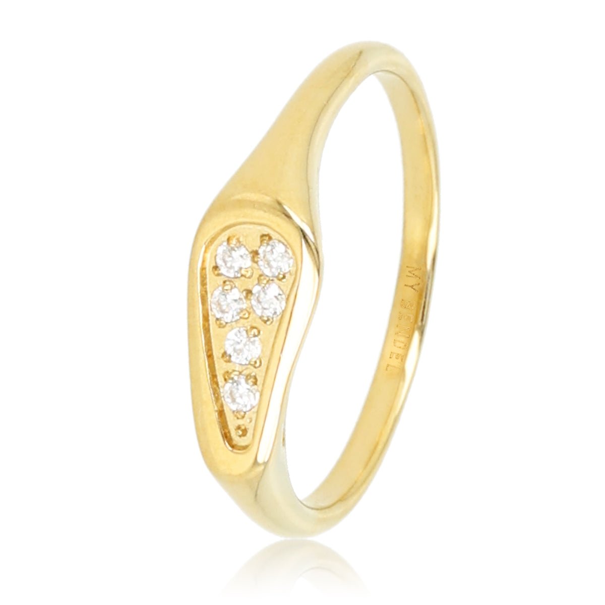 Unieke ring met zirkonia - My Bendel - My Bendel
