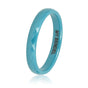 Keramikring • Facettenschliff • 3 mm • Blau