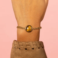 Tiger Eye dubbele armband - My Bendel - My Bendel