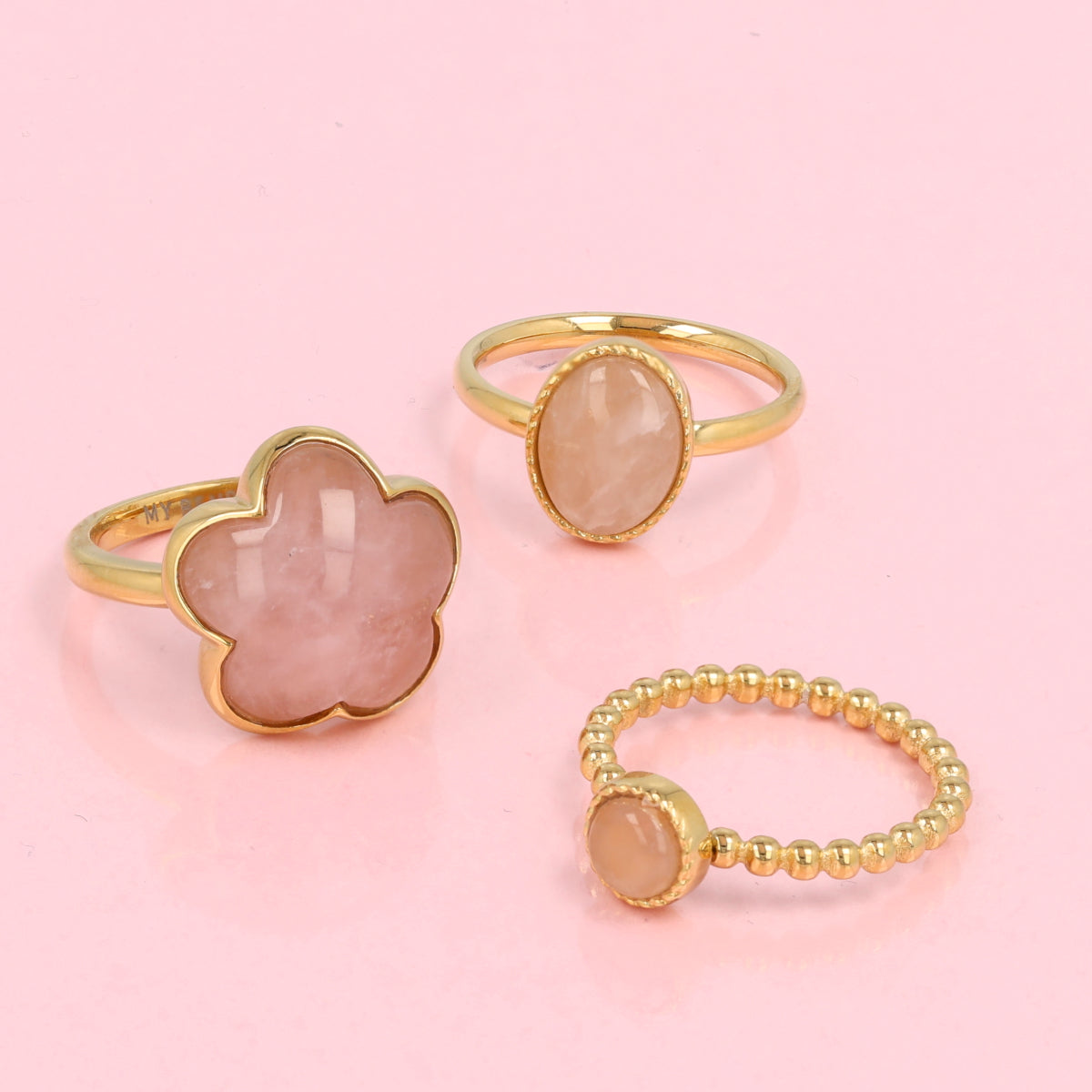 Bloemen Ring • Rosenquarz