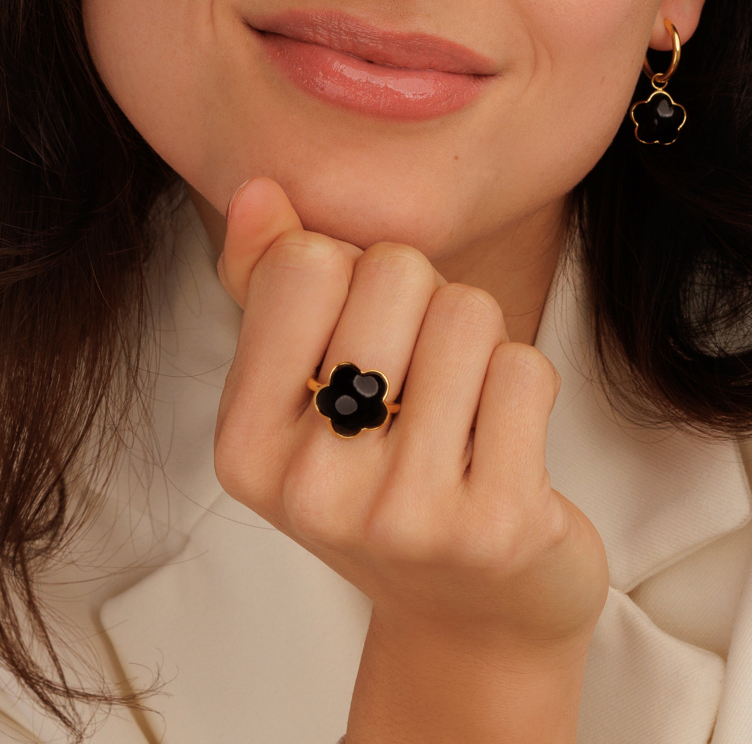 Bloemen Ring • Onyx
