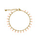 Delicate Charm Bracelet with Playful Rods - Gold-Colored & Orange