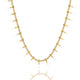 Delicate Necklace with Playful Rods - Gold-Colored & White