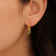 Sieraden set Green Fluoriet goud - echte edelsteen