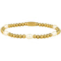 Gouden Kralenarmband met Echte Zoetwater Parels