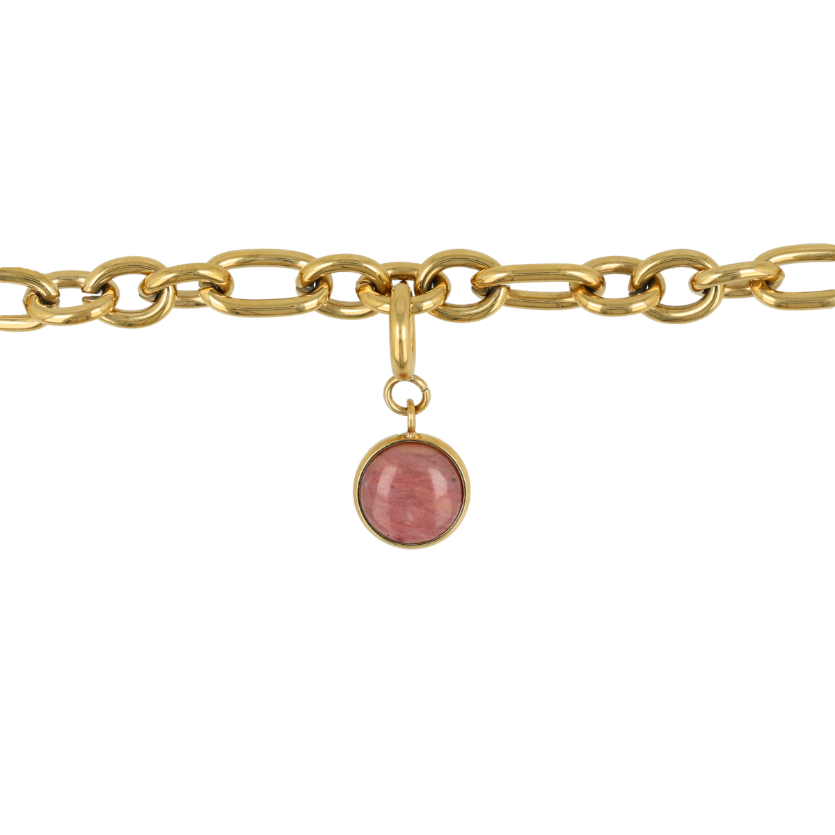 Armband met Rhodonite - Geboortesteen Juli