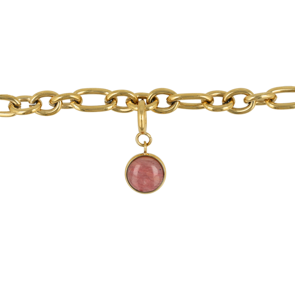Armband met Rhodonite - Geboortesteen Juli