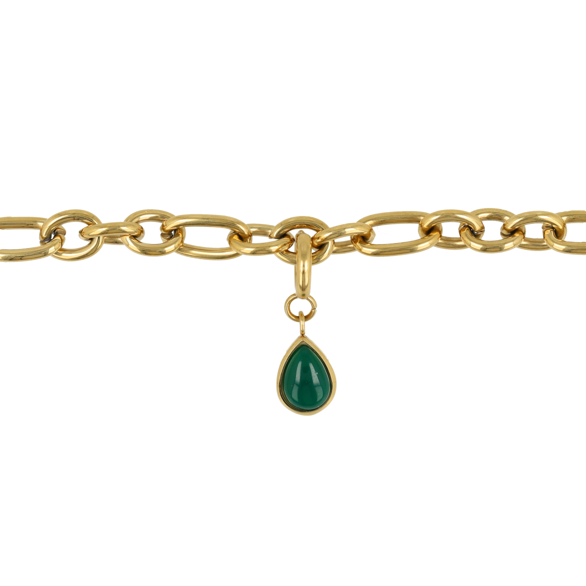 Armband met Green Agate - Geboortesteen Mei