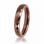 Keramikring • Facettenschliff • 3 mm • Braun