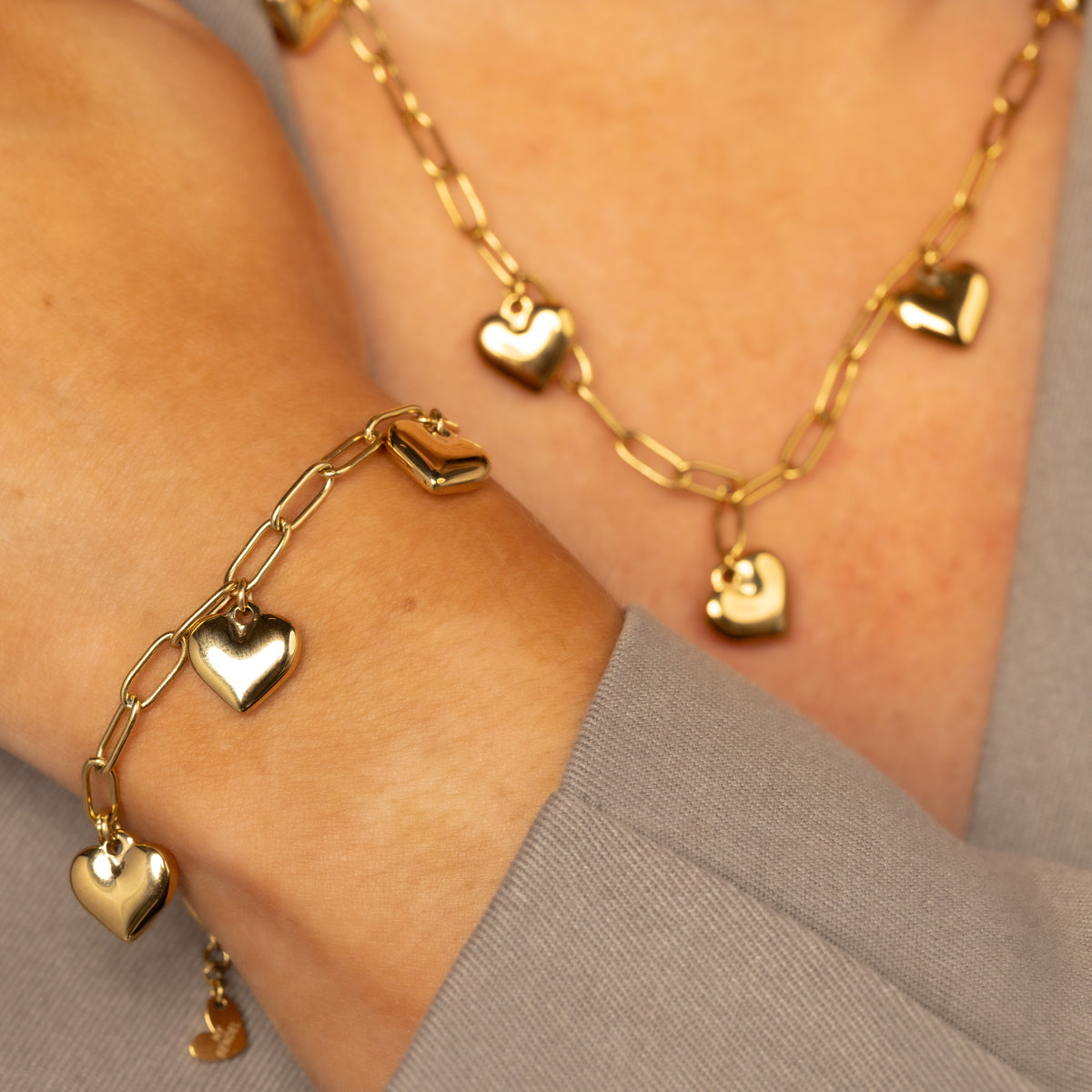 Gliederkette mit Herzchen