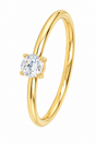 Zarter Ring mit kleinem Zirkonia • Crystal