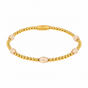 Bracelet with Faceted Oval Beads • Champagne