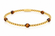 Edelstenen Armband met Facetgeslepen Ovale Kralen • Tiger Eye