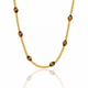Edelstenen Ketting met Facetgeslepen Ovale Kralen • Tiger Eye