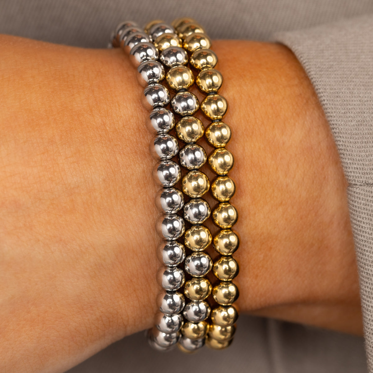 Armband-Set • Gold, Bicolor und silberfarbenes Armband
