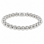 Elastisches Perlenarmband • 6 mm • Silber