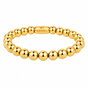 Elastisches Perlenarmband • 6 mm • Gold