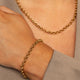 Link Bracelet • 17 cm • Gold