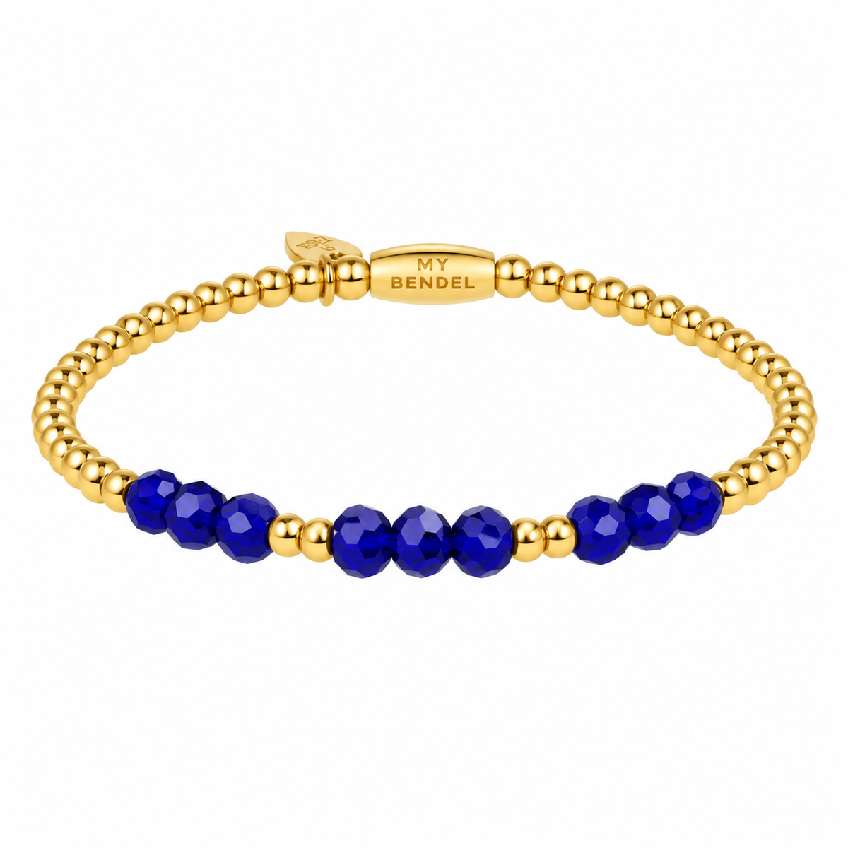 Armband mit facettierten Perlen • Kobaltblau