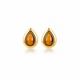 Druppel Studs met Edelsteen • Tiger Eye