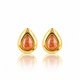 Druppel Studs met Edelsteen • Berry Quartz