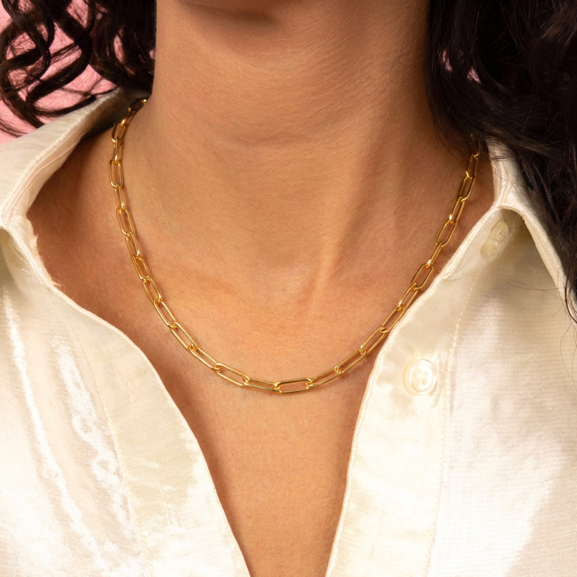 Fijne Schakelketting met Ovale Schakels