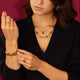 Edelstenen Armband met Facetgeslepen Ovale Kralen • Tiger Eye