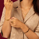 Ring met Ovale Zirkonia • Bruin