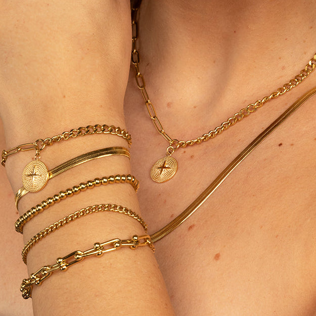 Gouden Ketting met Ster Hanger - Trendy Sieraad