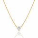Kette mit Zirkonia-Herz • Gold