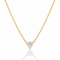 Kette mit Zirkonia-Herz • Gold