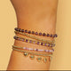 Gouden Amethyst Armband - Verstelbaar en Elegant
