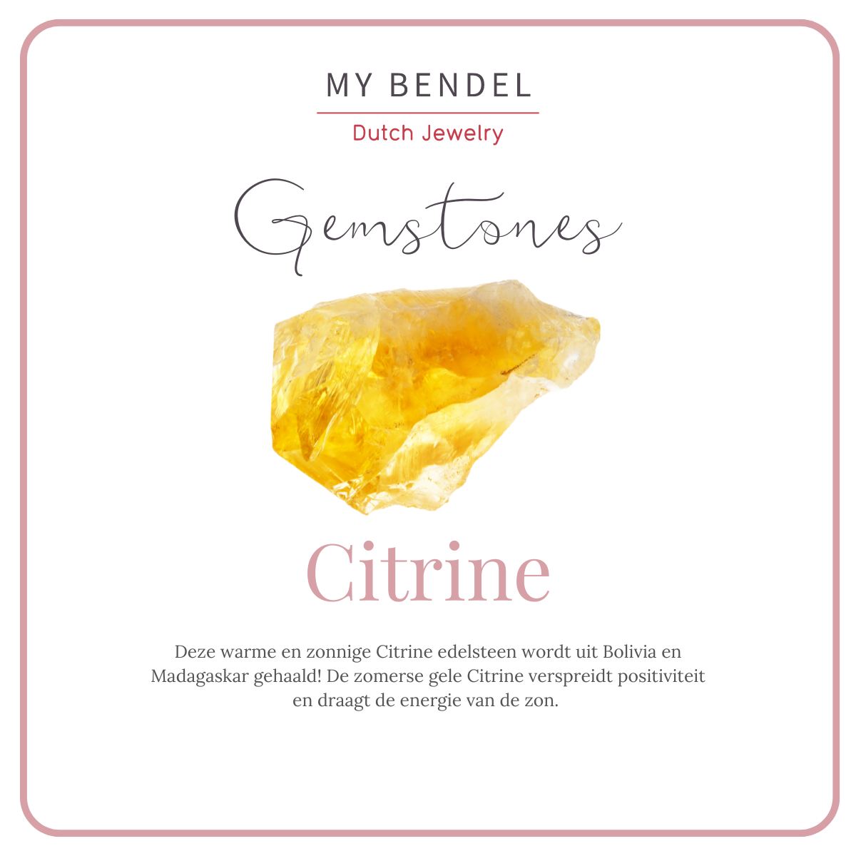 Oval Ring with Gemstone • Citrine