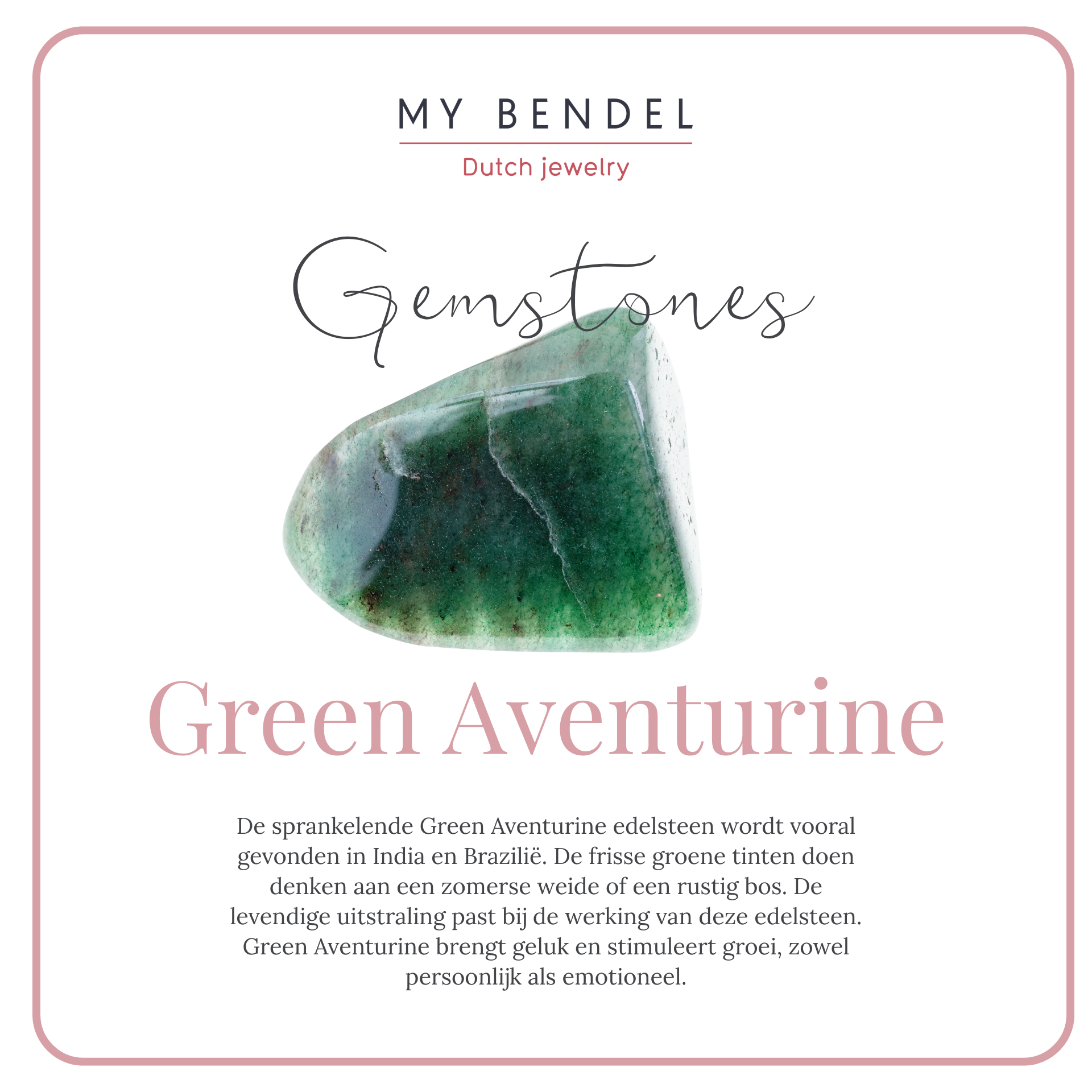 Gold ring set with Aventurine