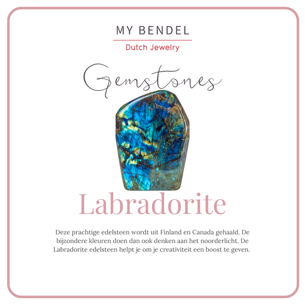 Labradorit Schmuckset Gold