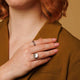 Keramieken ring 3mm - facet geslepen - grijs - hypoallergeen