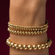 Gouden kralenarmbanden set