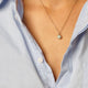 Zilveren ketting met ronde Amazonite edelsteen