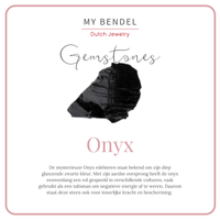 Gouden ringenset met Onyx hart en zwart keramiek. Stijlvol en elegant. Inclusief 1 jaar garantie. - My Bendel