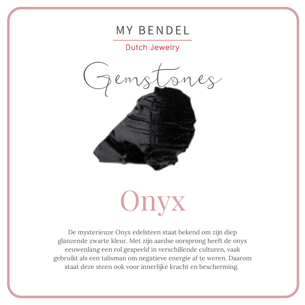 Gouden ringenset met Onyx hart en zwart keramiek. Stijlvol en elegant. Inclusief 1 jaar garantie. - My Bendel
