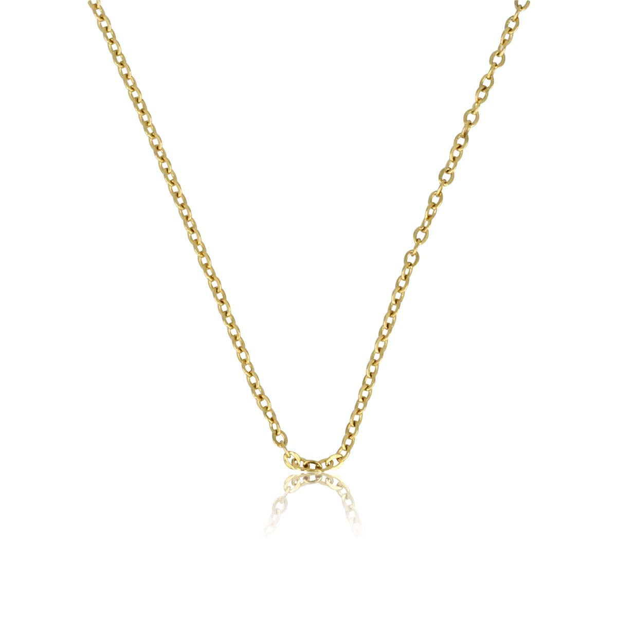 Fijne 1mm RVS Schakelketting - Goudkleurig