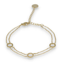 Gouden armband met cirkels - hypoallergeen design