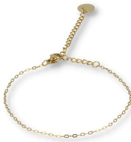 Golden Oval Link Bracelet - Minimalist Design