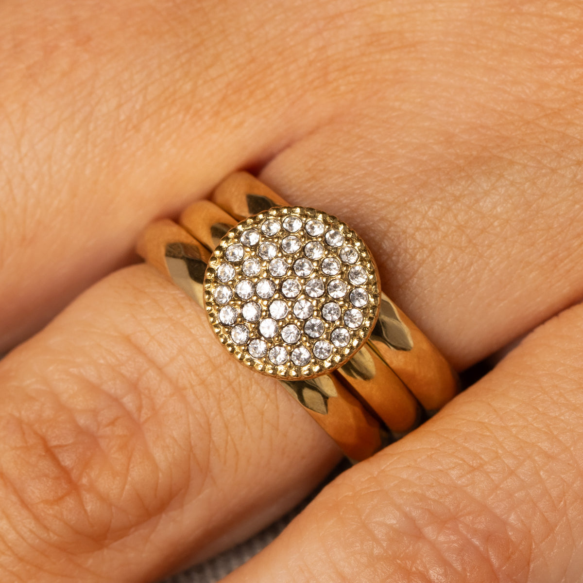 Set mit Zirkonia-Ring